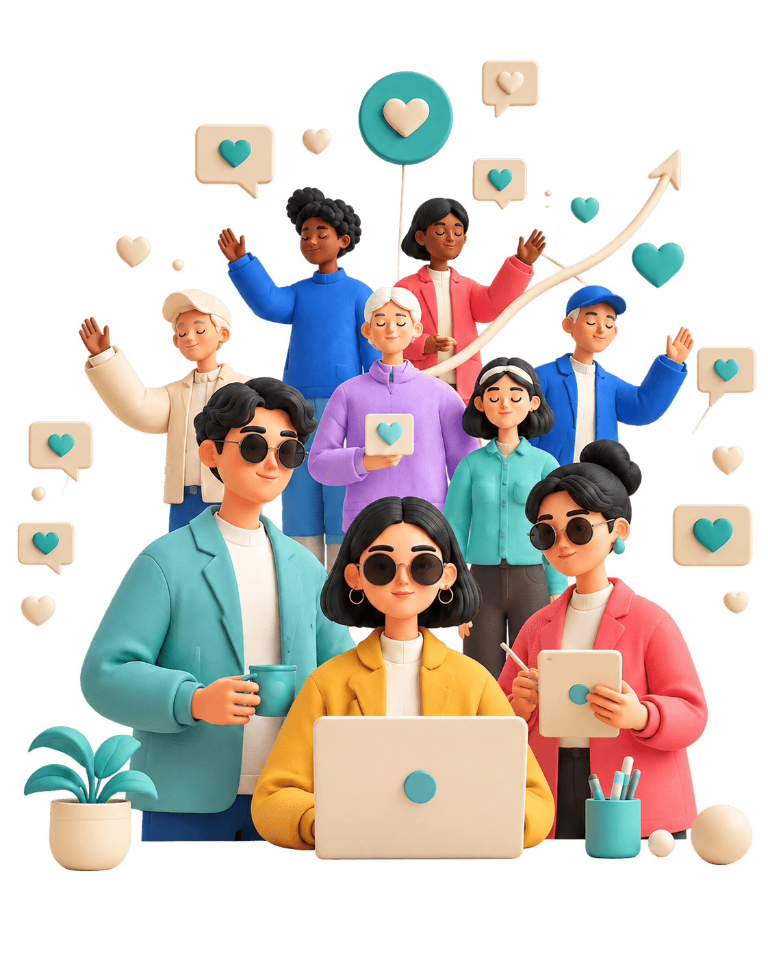 A small creative team growing an engaged online audience